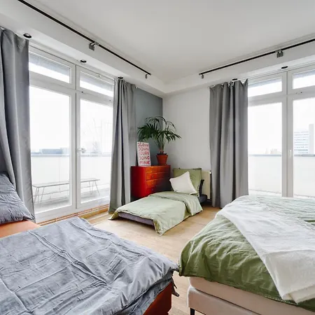 Apartamento Big Urban Loft - Bis Zu 20 Personen - 180qm - 180 Grad Skyline Balkon