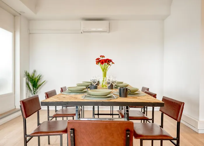 Big Urban Loft - Bis Zu 20 Personen - 180qm - 180 Grad Skyline Balkon Apartamento *