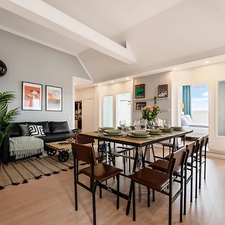 Big Urban Loft - Fuer Grosse Gruppen - 180 Grad Skyline Balkon - Nahe Des Hauptbahnhofs - Zwei Parkplaetze