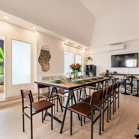 Big Urban Loft - Bis Zu 20 Personen - 180qm - 180 Grad Skyline Balkon Διαμέρισμα